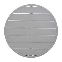 Bolero Aluminium Round Table Top Light Grey 580mm