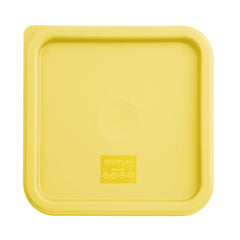 Hygiplas Square Food Storage Container Lid Yellow Medium