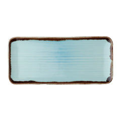 Dudson Harvest Organic Coupe Rectangular Platter Turquoise 246mm (Pack of 6)