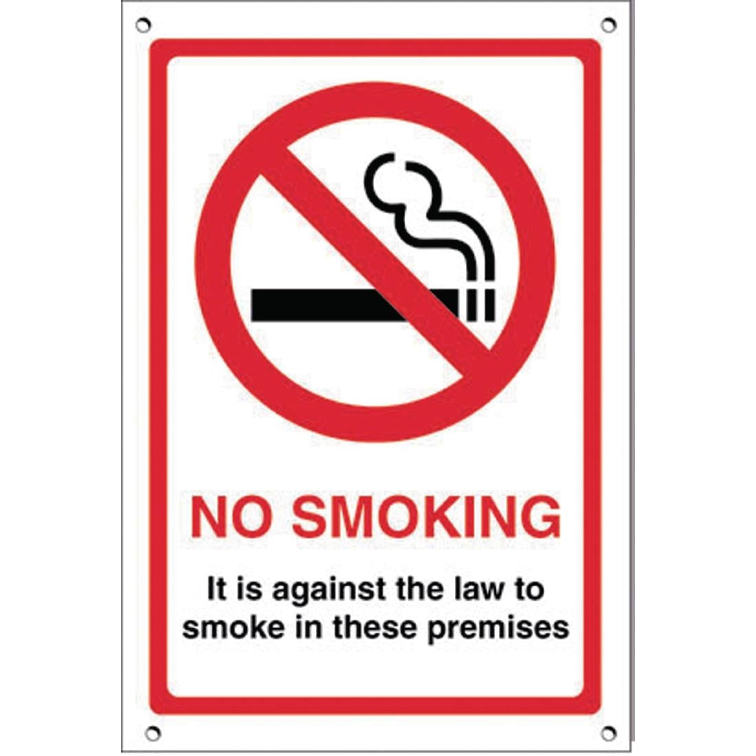 No Smoking Premises Sign