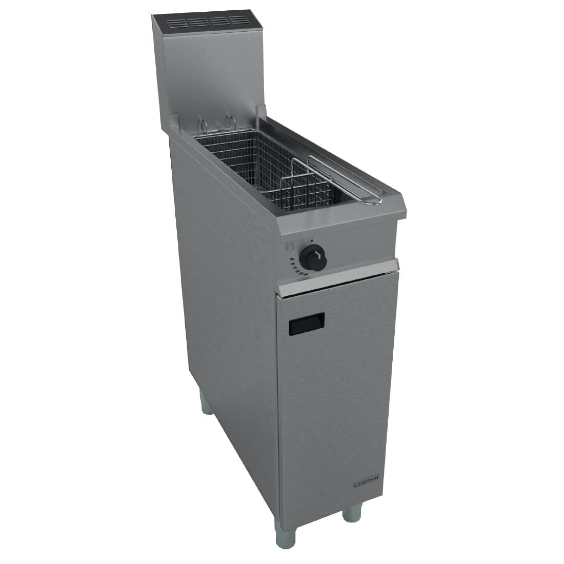 Falcon Chieftain Single Tank Single Basket Free Standing Propane Gas Fryer G1808X