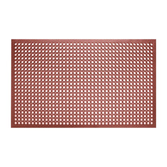 Jantex Rubber Grease Resistant Anti Fatigue Mat Red 1500 x 900mm