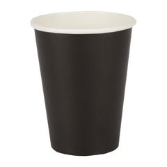 Fiesta Recyclable Coffee Cups Single Wall Black 340ml / 12oz (Pack of 50)