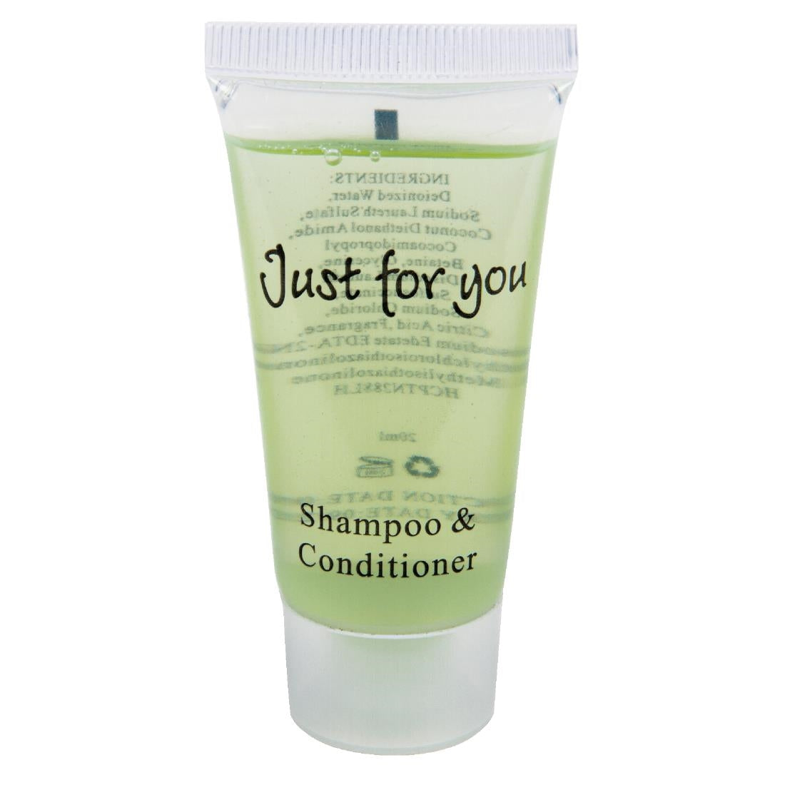 Hotel Complimentary Just for You Shampoo and Conditioner (Pack of 100)