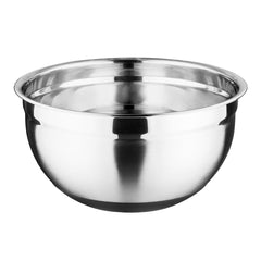 Vogue Stainless Steel Mixing Bowl with Silicone Base 8Ltr