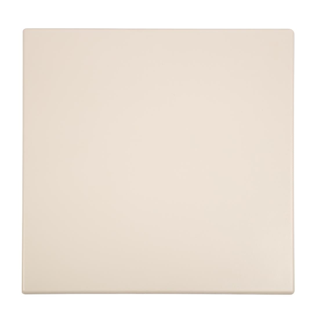 Bolero Pre-drilled Square Table Top White 600mm