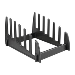 Hygiplas Black Plastic Chopping Board Rack Large 6 Slots