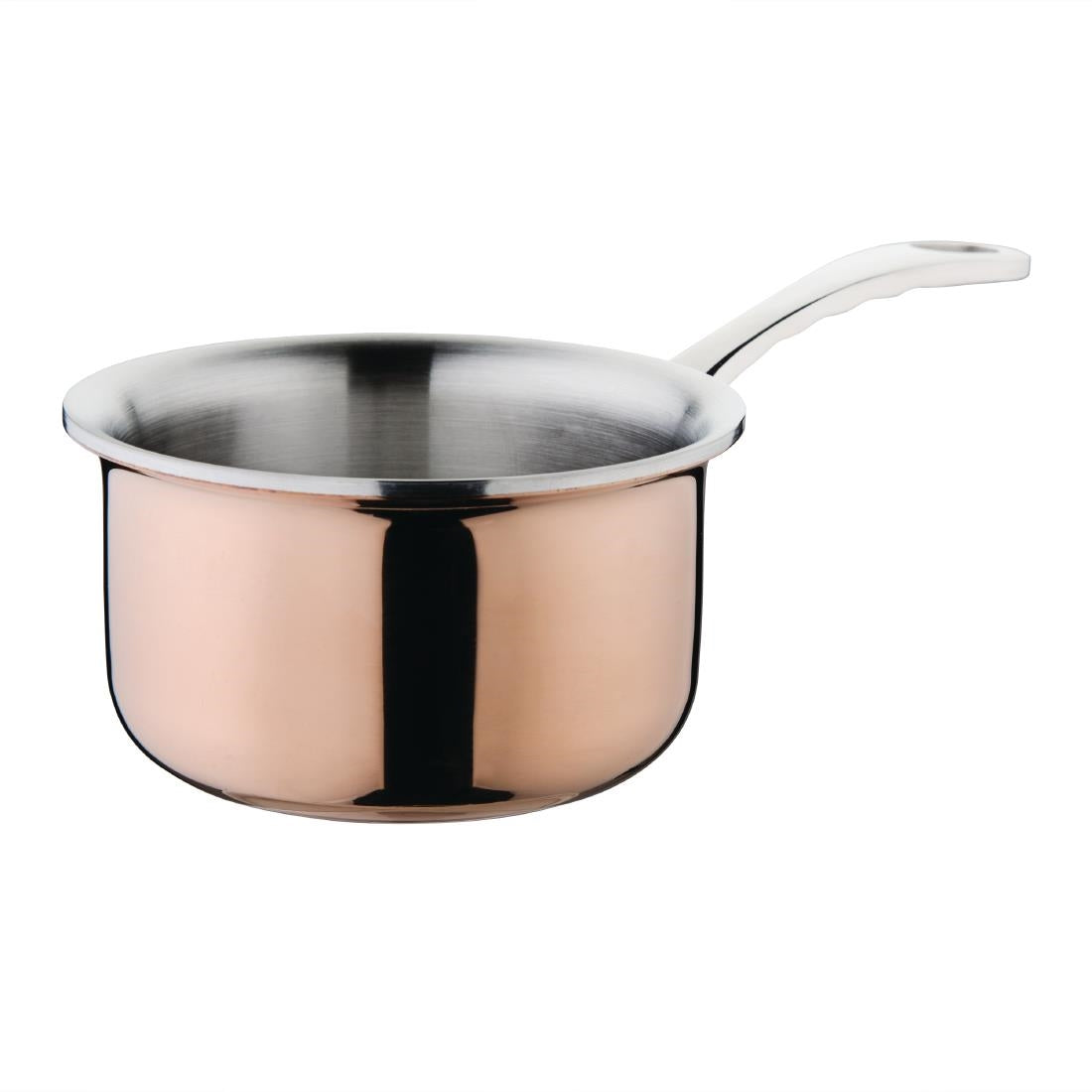 Vogue Copper Tri Wall Mini Saucepan 9cm