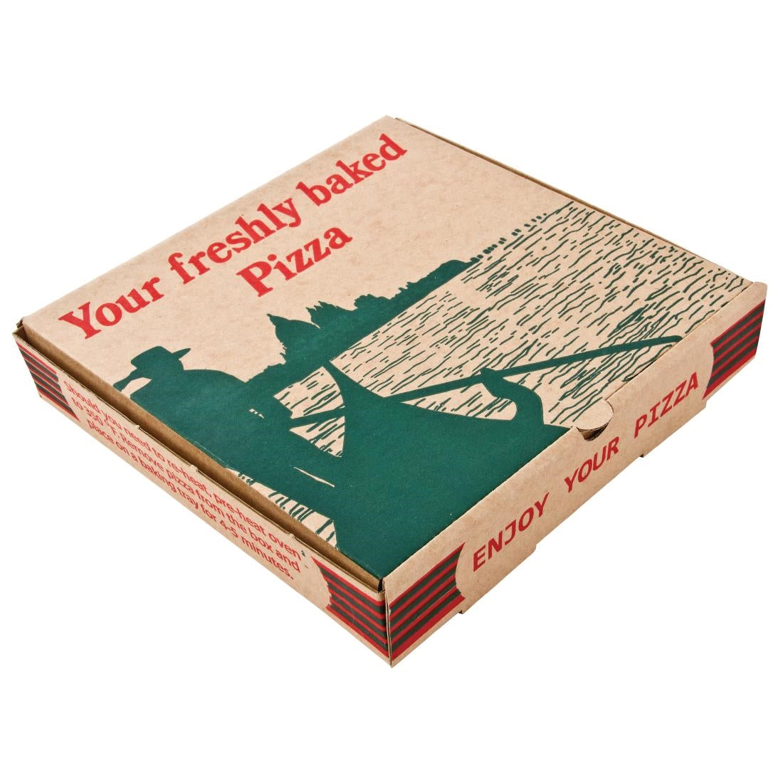 Compostable Printed Pizza Boxes 9" (Pack of 100)