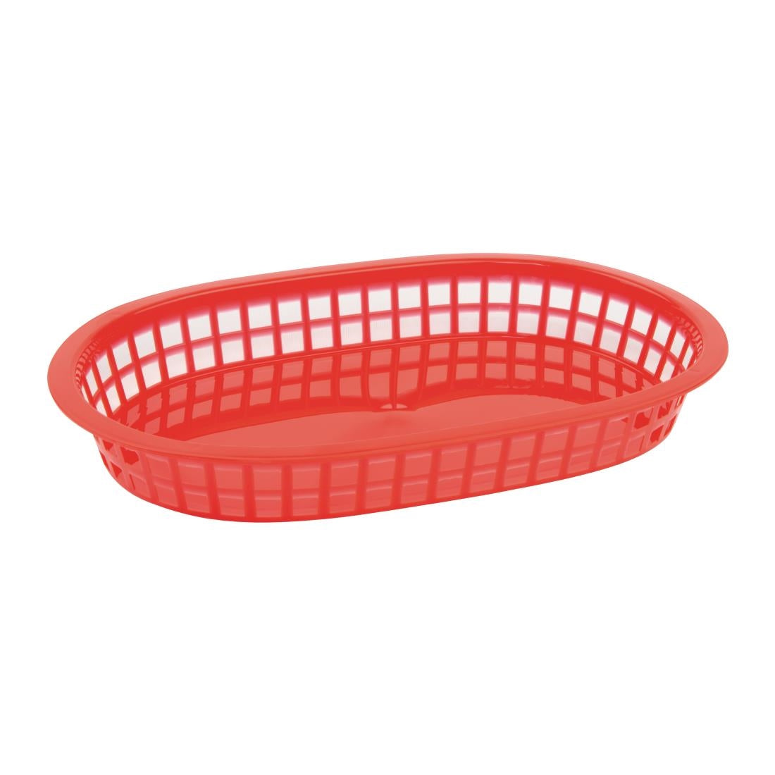 Olympia Oval Polypropylene Food Basket Red (Pack of 6)