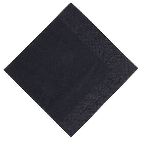 Duni Dinner Napkin Black 40x40cm 3ply 1/8 Fold (Pack of 1000)