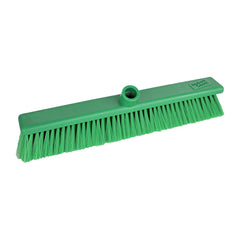 Jantex Hygiene Broom Soft Bristle Green 18in