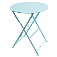 Bolero Perth Blue Pavement Style Steel Table Round 600mm