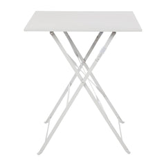 Bolero Perth Grey Pavement Style Steel Table Square 600mm