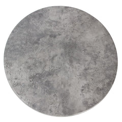 Werzalit Pre-Drilled Round Table Top Concrete 800mm