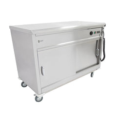 Parry Mobile Hot Cupboard with Flat Top MSF12