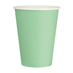 Fiesta Recyclable Single Wall Takeaway Coffee Cups Turquoise 340ml (Pack of 50)