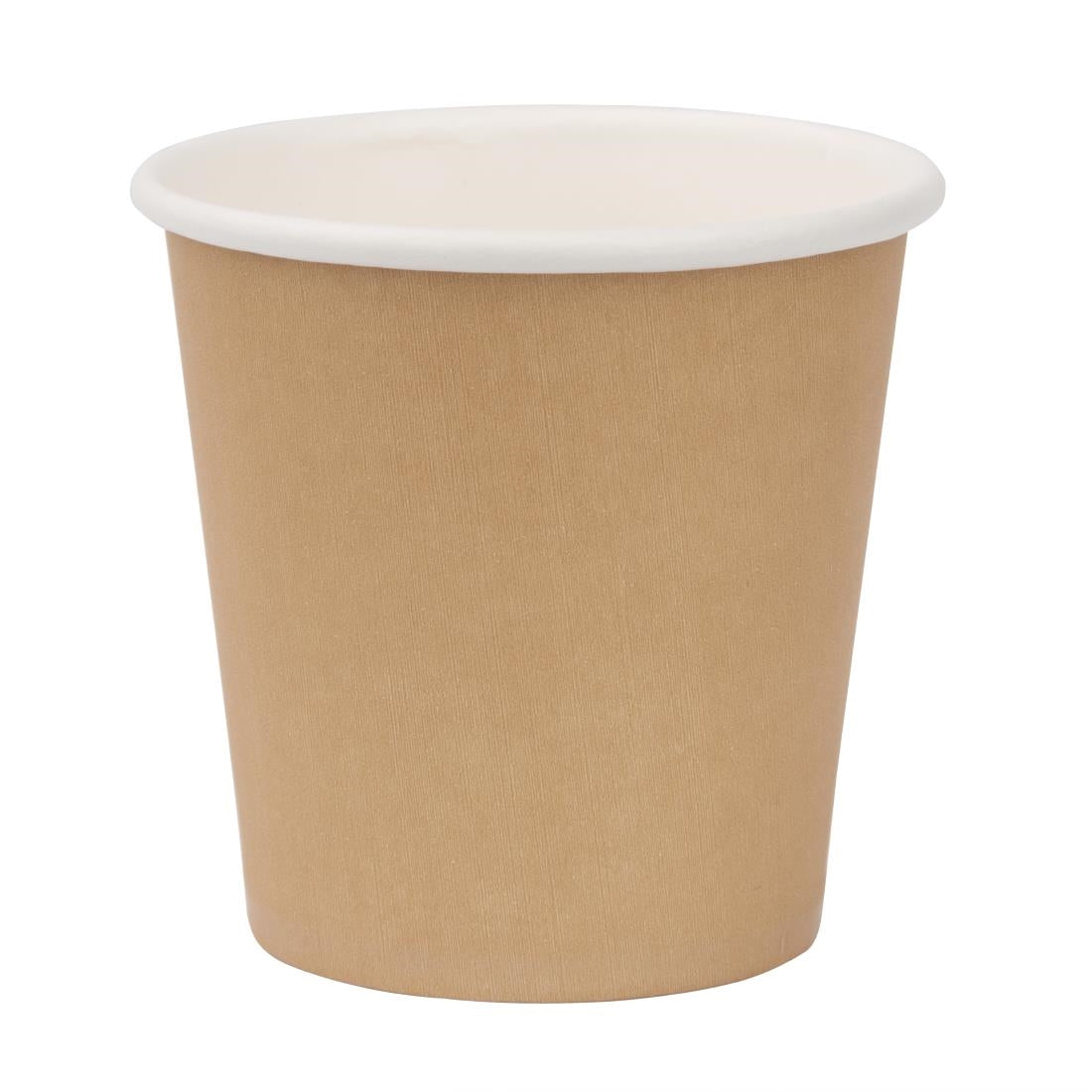 Fiesta Recyclable Espresso Cups Single Wall Kraft 114ml (Pack of 50)