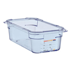 Araven ABS Food Storage Container Blue GN 1/3 100mm