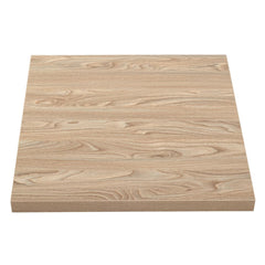 Bolero Pre-drilled Square Tabletop Antique Natural 700mm