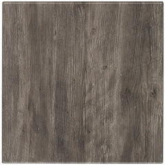 Werzalit Pre-drilled Square Table Top Ponderosa Grey 800mm