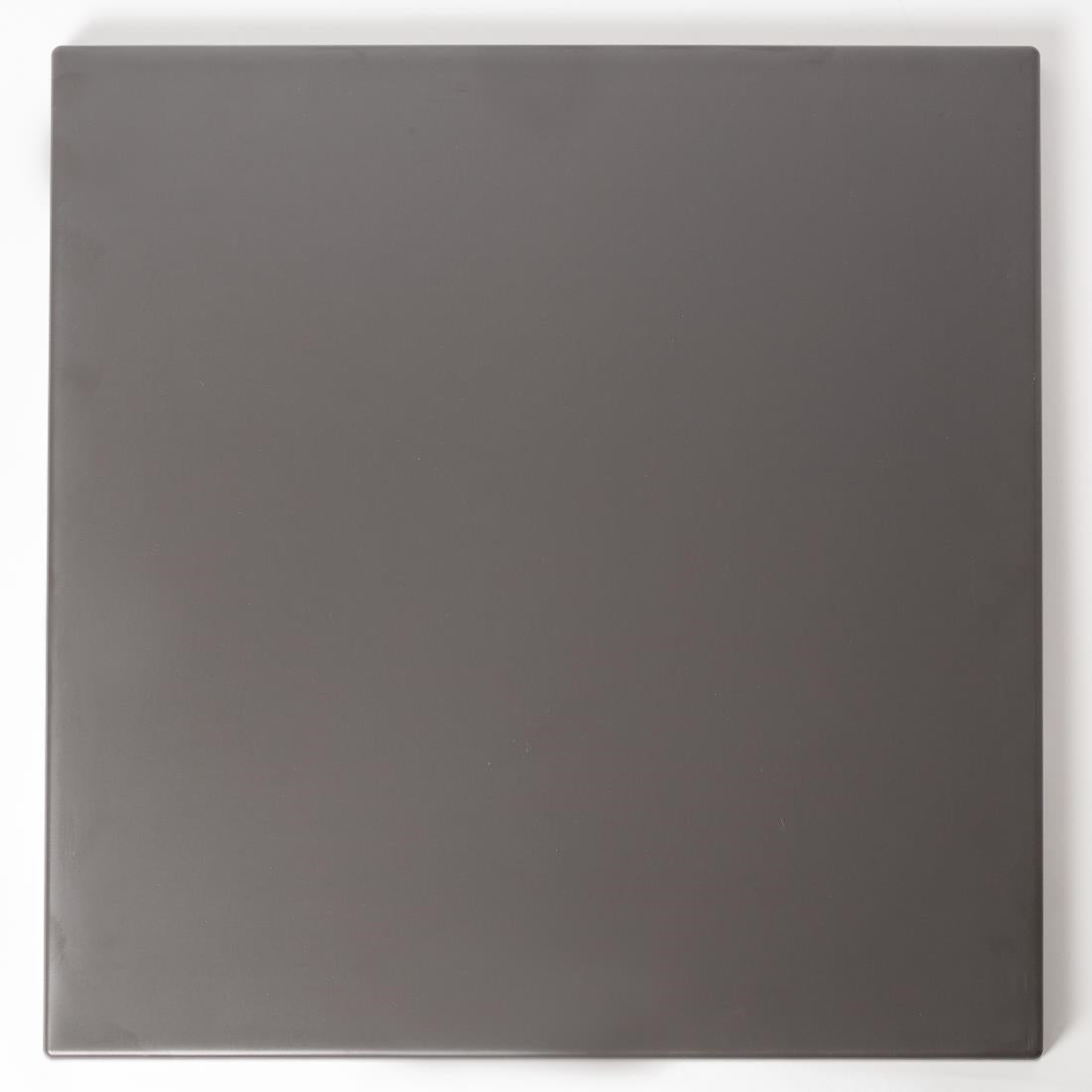 Werzalit Pre-drilled Square Table Top Dark Grey 700mm