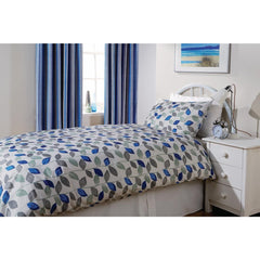 Mitre Essentials Florence Leaf Duvet Cover Cobalt