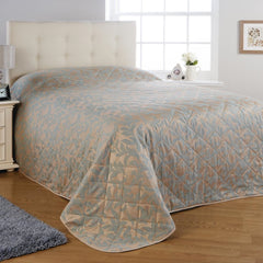 Mitre Essentials Kensington Bedspread Duck Egg