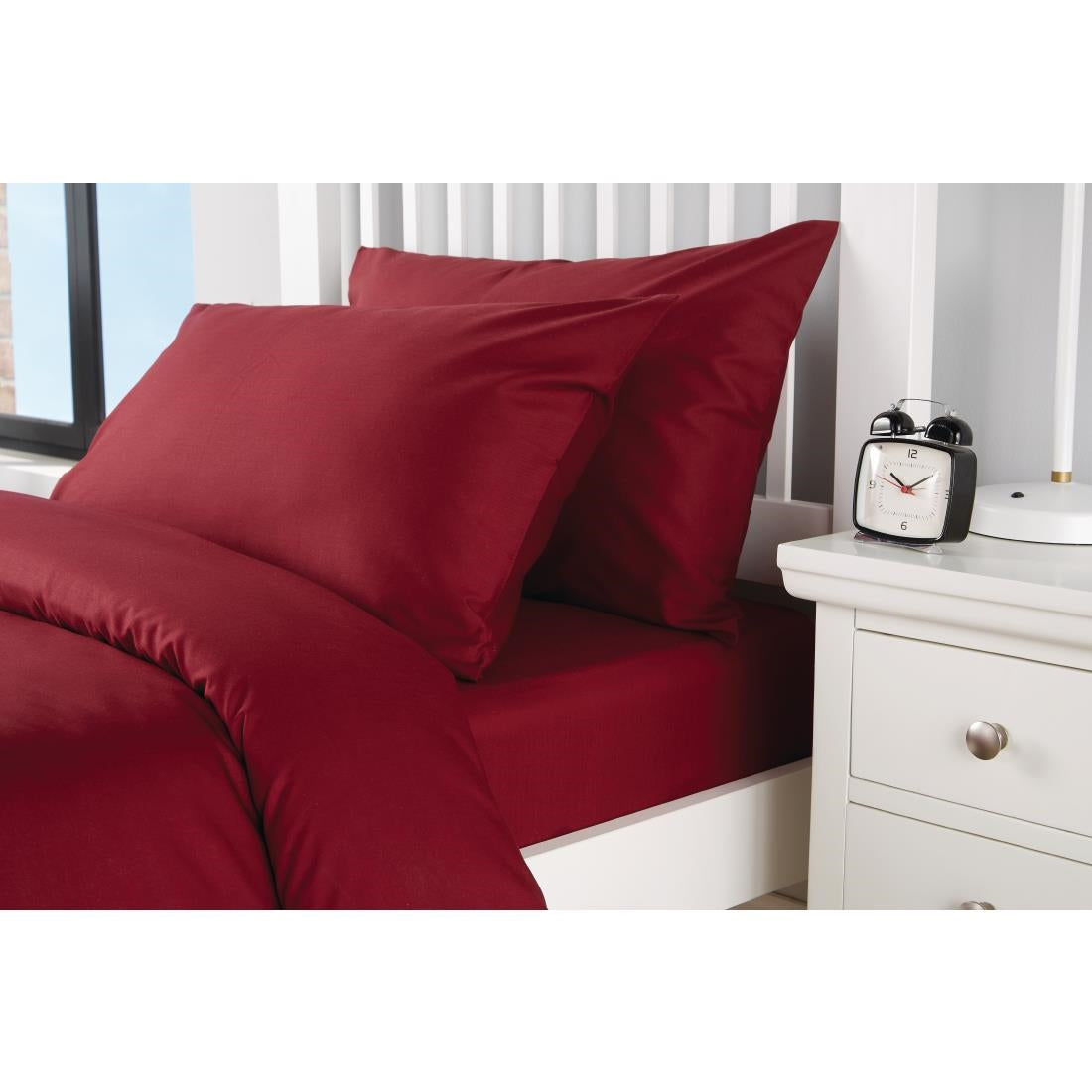 Mitre Essentials Spectrum Housewife Pillowcase Claret