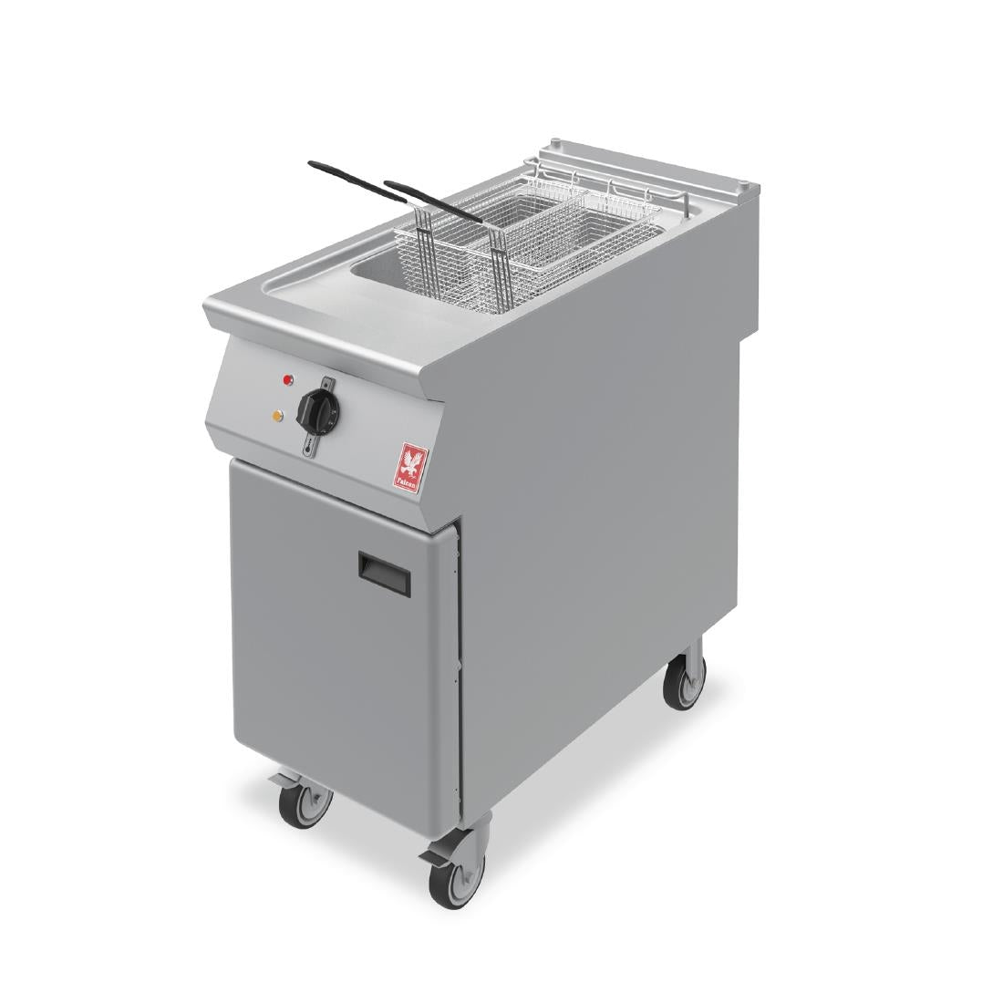 Falcon F900 Single Tank Twin Basket Free Standing Electric Fryer on Castors E9341