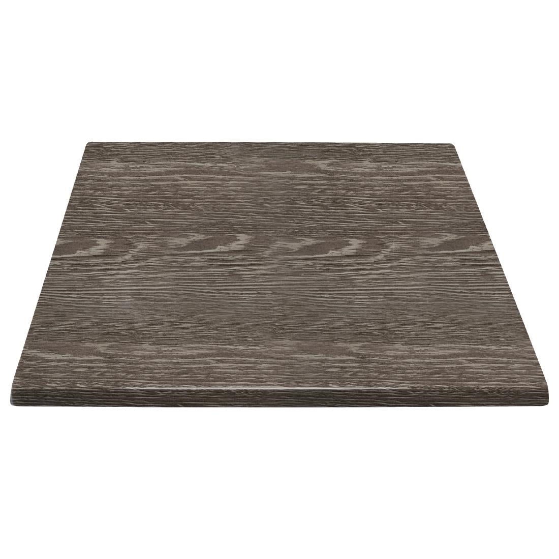 Bolero Pre-Drilled Square Table Top Wenge Grain 700mm