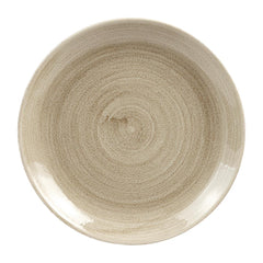 Churchill Stonecast Patina Antique Coupe Plates Taupe 217mm