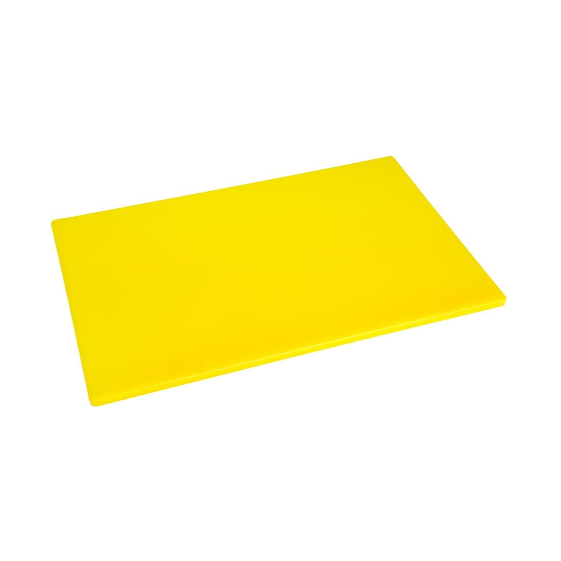 Hygiplas Low Density Antibacterial Chopping Board Yellow 450x300x10mm