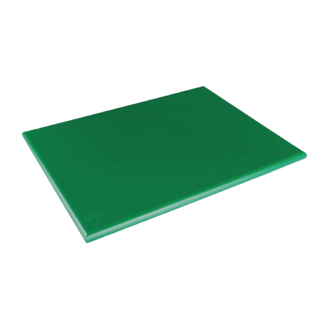 Hygiplas Thick Low Density Green Chopping Board Large 600x450x20mm