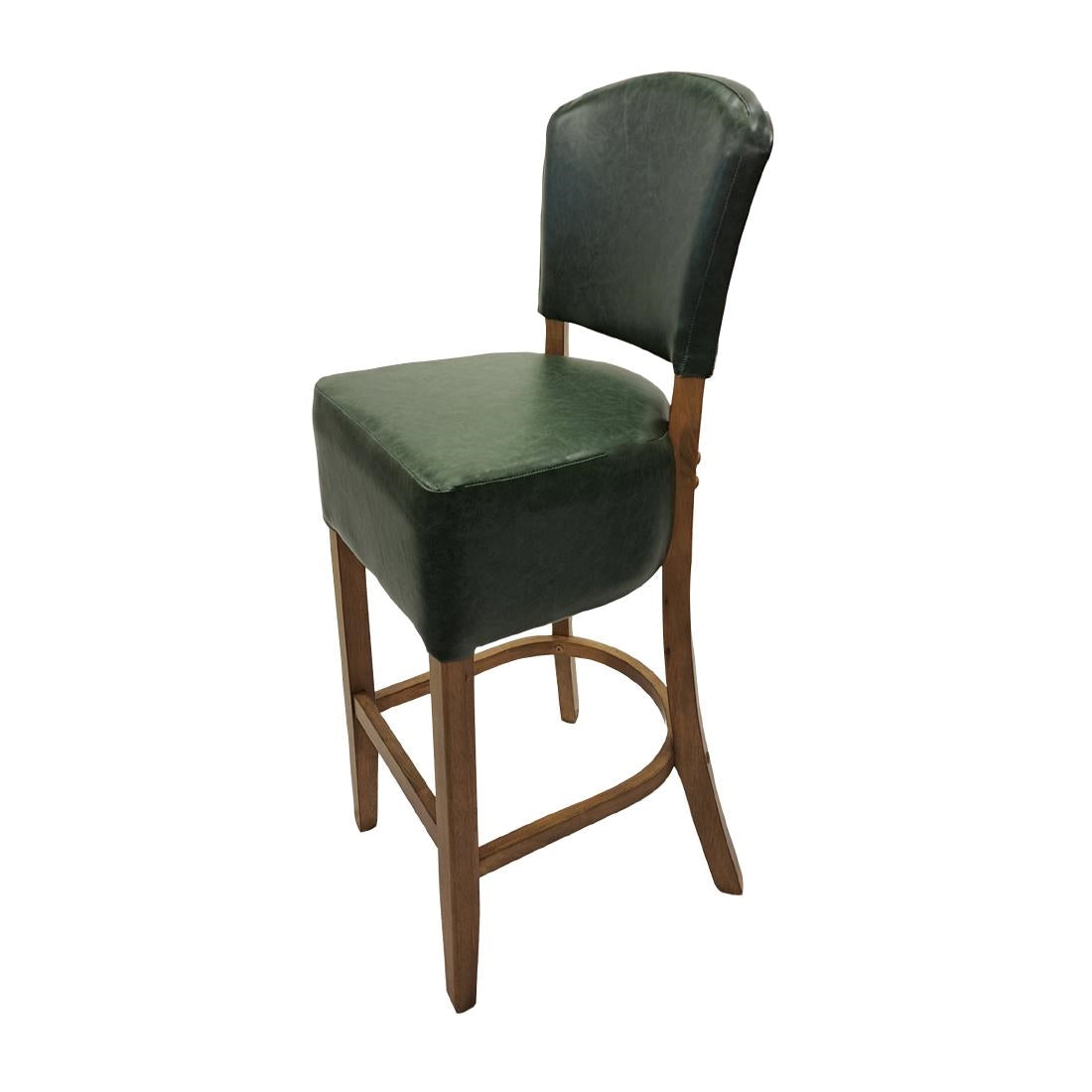 Hanoi Bar Chair in Weathered Oak with Bison Cedar Vinyl