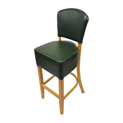 Hanoi Bar Chair in Soft Oak with Bison Cedar Vinyl