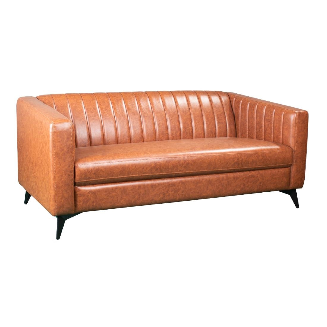 Capri 2 Seat Sofa in Bison Tan Vinyl