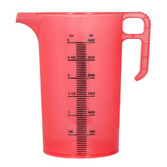 Pro-Measures Polypropylene Measuring Jug Red 3Ltr