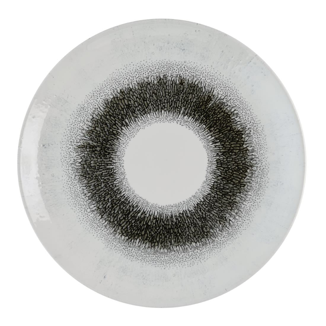 Churchill Studio Prints Fusion Black Evolve Coupe Plates 285mm (Pack of 12)