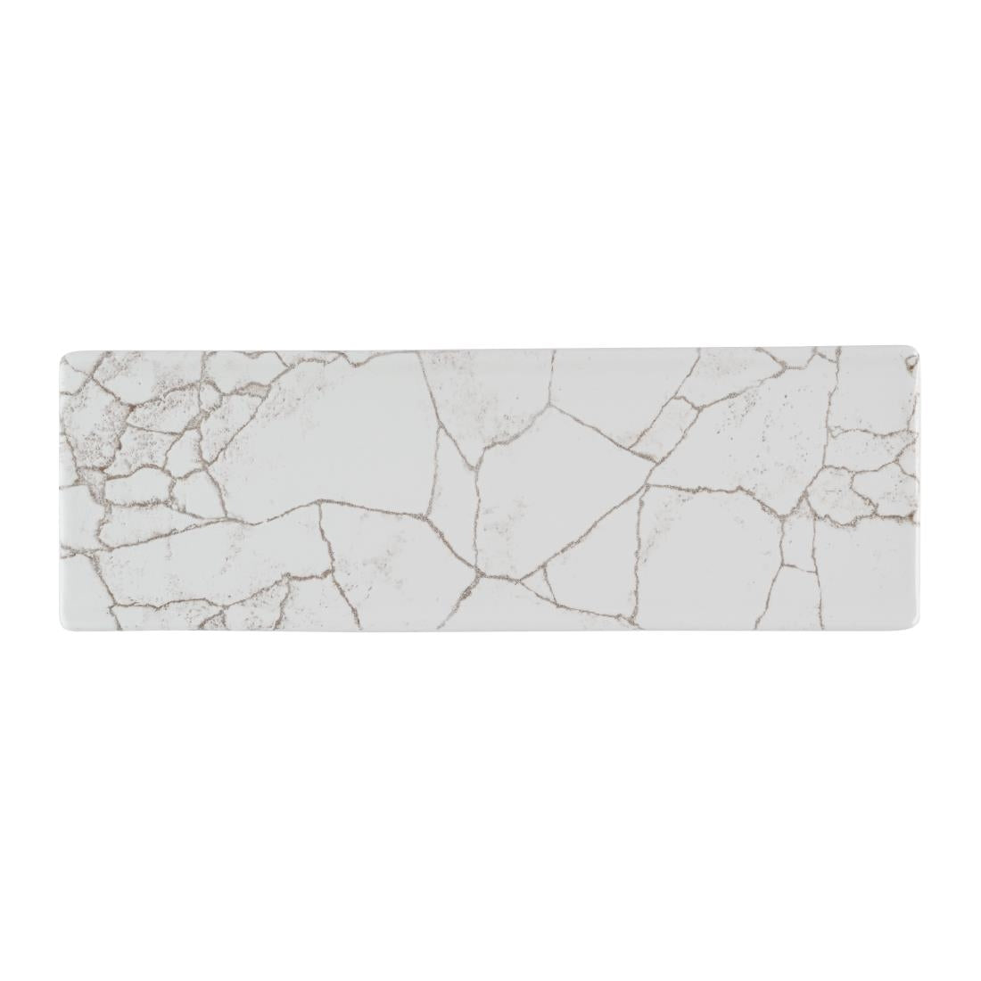 Churchill Studio Prints Kintsugi Agate Grey Oblong Plates 330x110mm (Pack of 6)