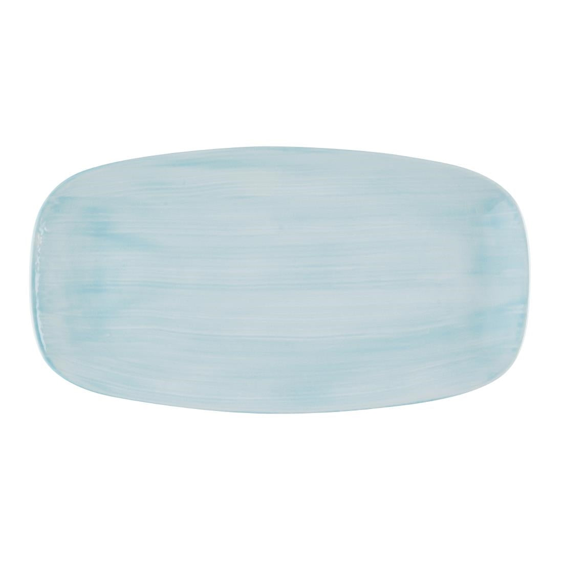 Churchill Stonecast Canvas Breeze Chef's Oblong Plates 350x187mm (Pack of 6)