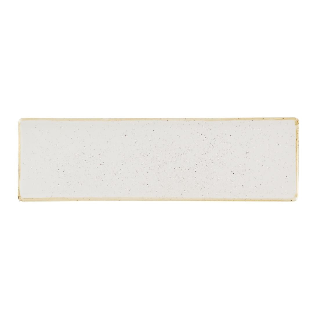 Churchill Stonecast Barley White Oblong Plates 300 x 90mm (Pack of 6)