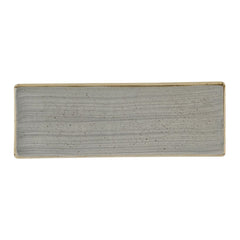 Churchill Stonecast Grey Oblong Plates 250 x 90mm (Pack of 6)