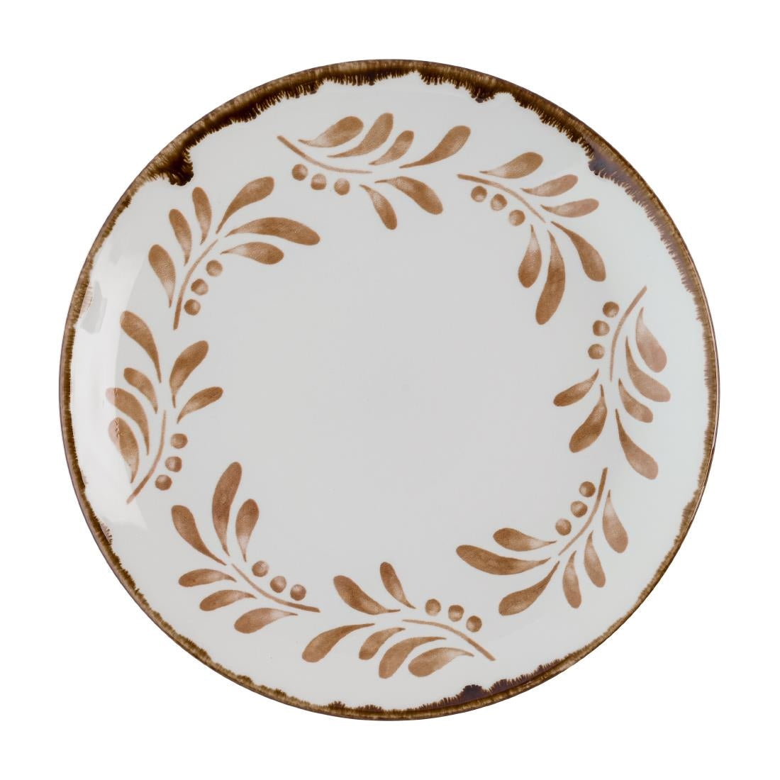 Dudson Harvest Mediterranean Terracotta Coupe Plates 220mm (Pack of 12)