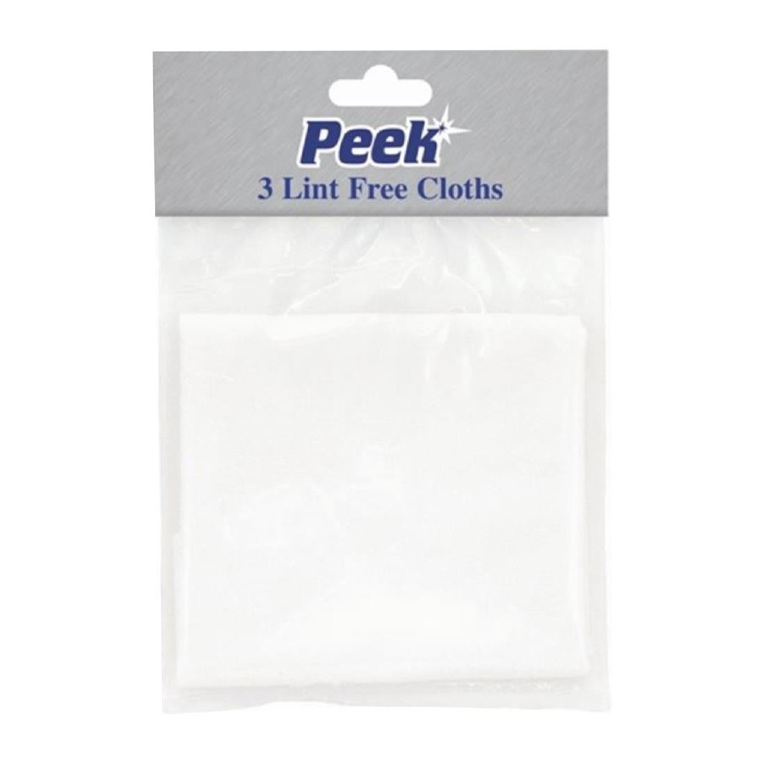 Peek Lint Free Cloths (Pack of 3)