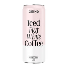 Grind Iced Flat White Coffee Cans 250ml (Pack of 12)