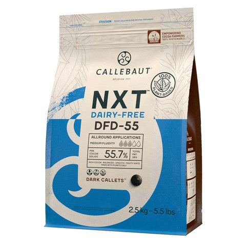 Callebaut NXT DFM-42 Dairy Free Dark Chocolate Callets 2.5kg