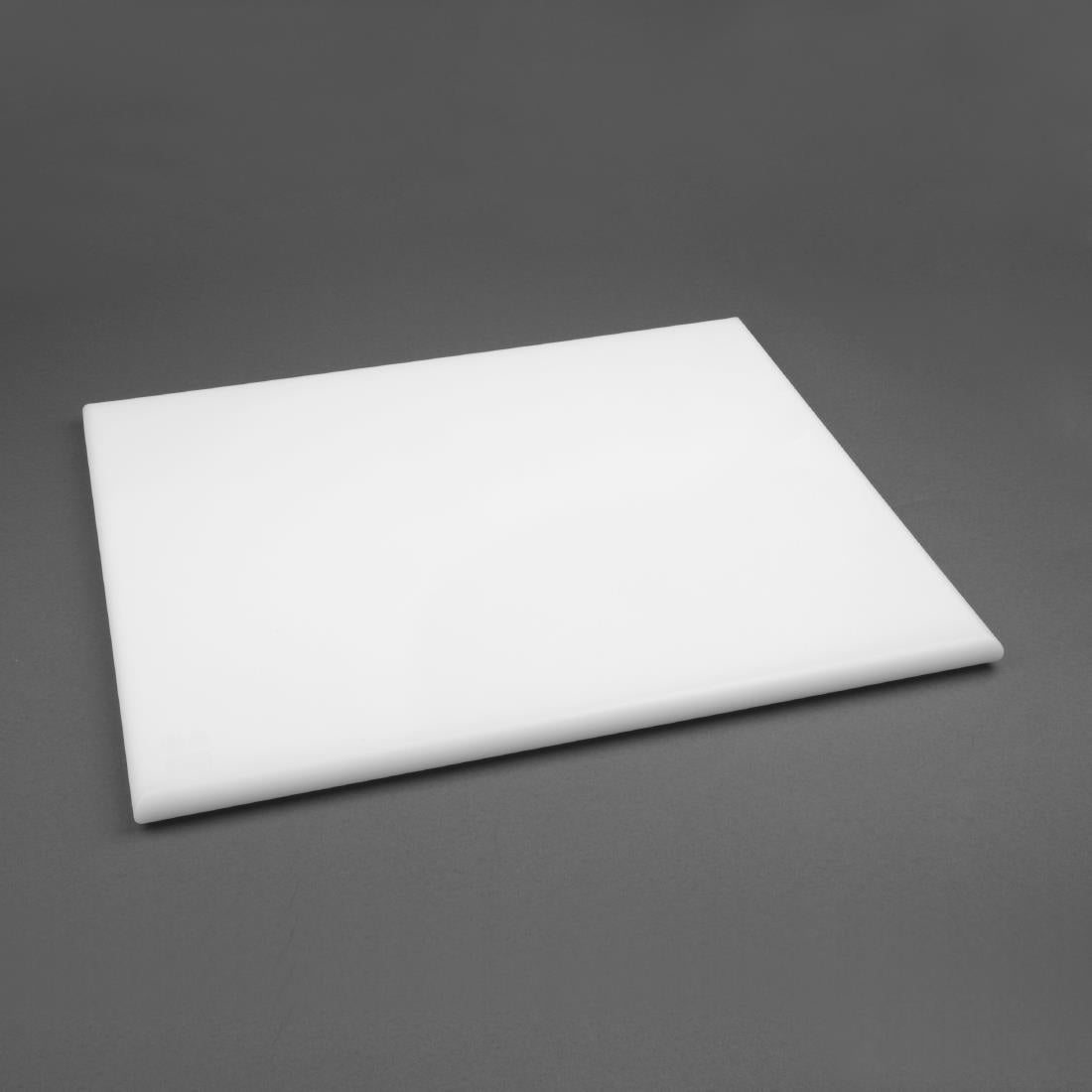 Hygiplas Thick High Density White Chopping Board Large 600x450x25mm