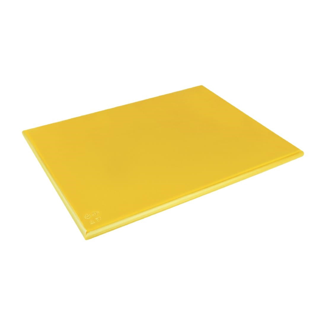 Hygiplas Thick High Density Yellow Chopping Board Large 600x450x25mm