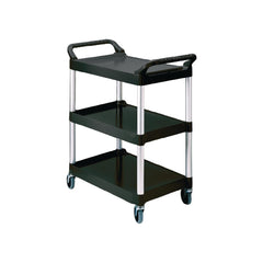 Rubbermaid Compact Utility Trolley Black